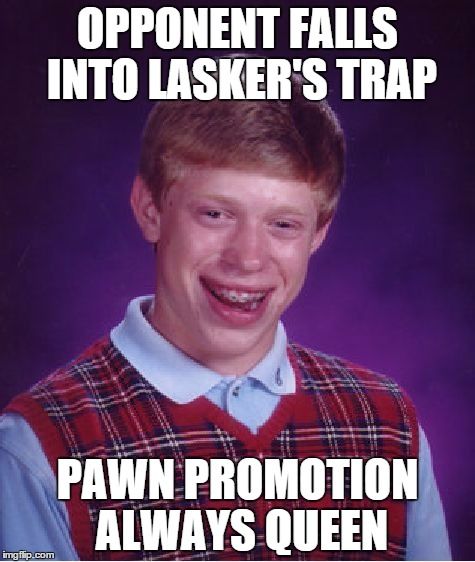 A Lasker Trap meme