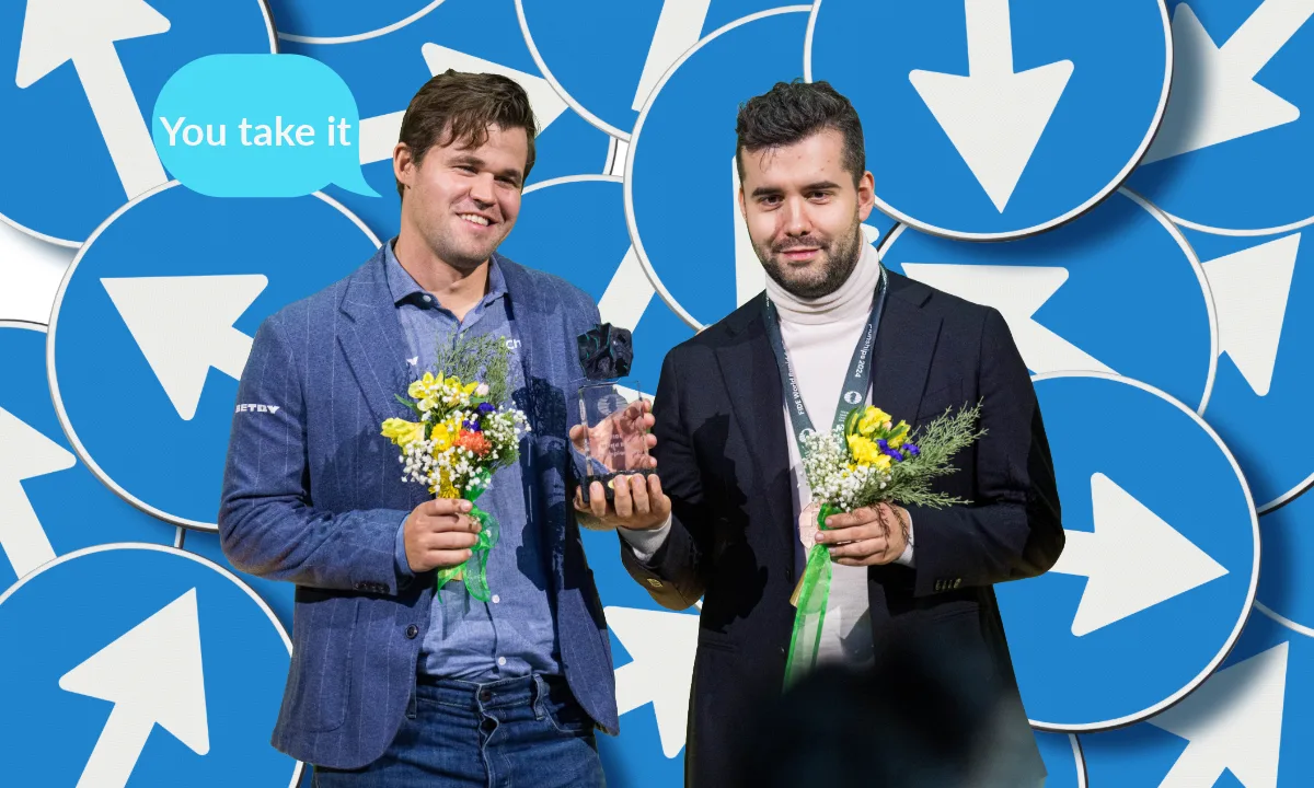 Carlsen and Nepomniachtchi shared world blitz chess championship title